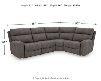 Next-Gen DuraPella Power Reclining Sectional - AJ's Home Furniture (Macon, GA)