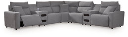 Modmax II Power Reclining Sectional with Audio Consoles - AJ's Home Furniture (Macon, GA)