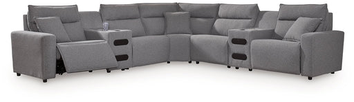 Modmax II Power Reclining Sectional with Audio Consoles - AJ's Home Furniture (Macon, GA)