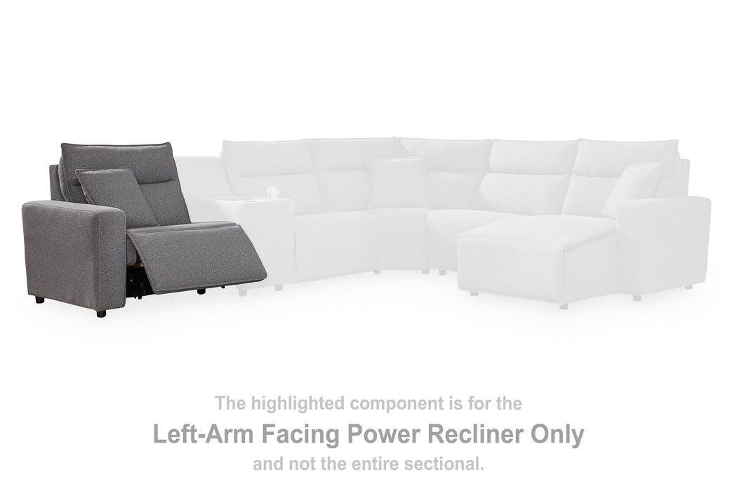 Modmax II Power Reclining Sectional with Audio Consoles - AJ's Home Furniture (Macon, GA)