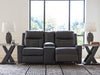Mackmenville Reclining Loveseat with Console - AJ's Home Furniture (Macon, GA)