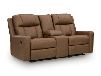 Mackmenville Reclining Loveseat with Console - AJ's Home Furniture (Macon, GA)