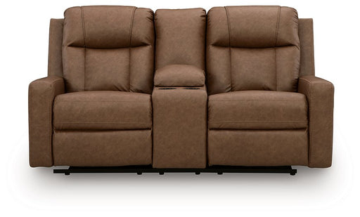 Mackmenville Reclining Loveseat with Console - AJ's Home Furniture (Macon, GA)