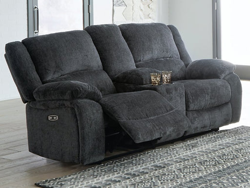 Draycoll Power Reclining Loveseat with Console - AJ's Home Furniture (Macon, GA)