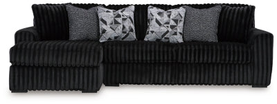 Midnight-Madness Sectional Sofa with Chaise - AJ's Home Furniture (Macon, GA)