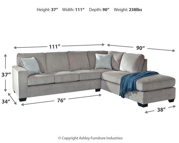 Altari Sectional with Chaise - AJ's Home Furniture (Macon, GA)