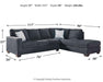 Altari Sectional with Chaise - AJ's Home Furniture (Macon, GA)