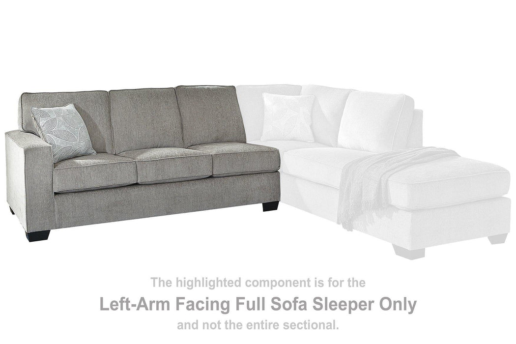 Altari Sleeper Sectional with Chaise - AJ's Home Furniture (Macon, GA)