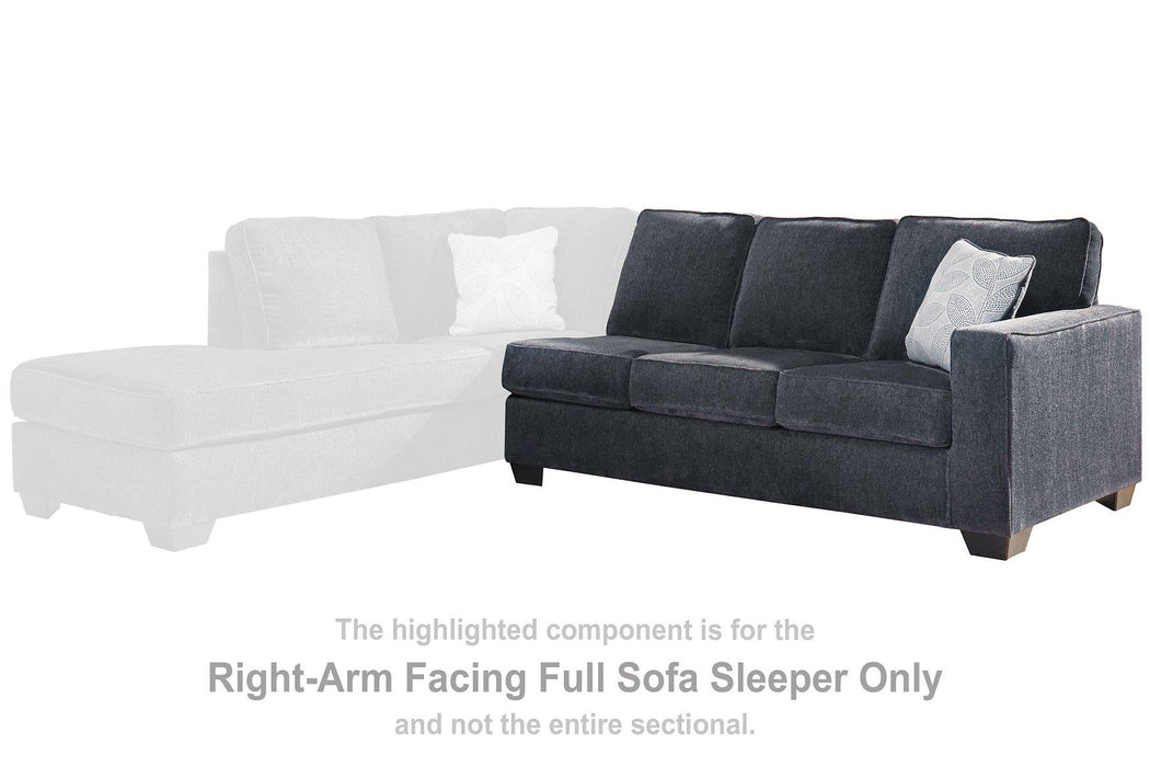 Altari Sleeper Sectional with Chaise - AJ's Home Furniture (Macon, GA)