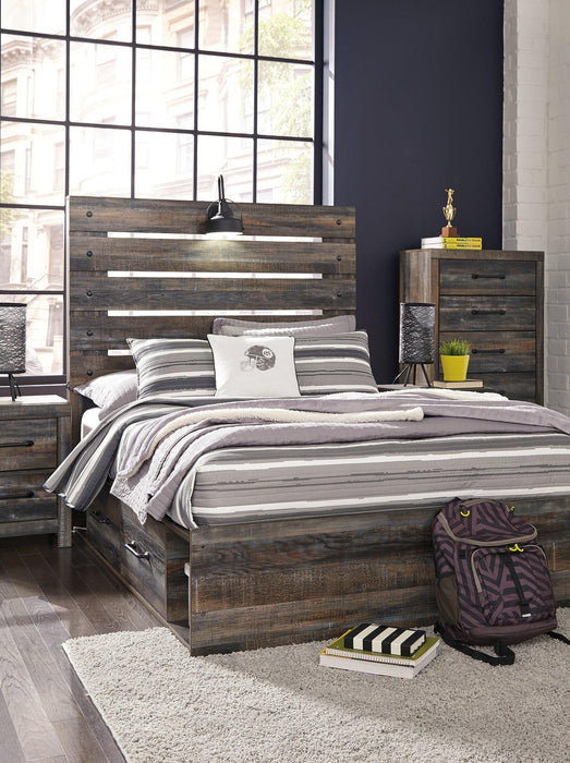 Drystan Bed with 4 Storage Drawers