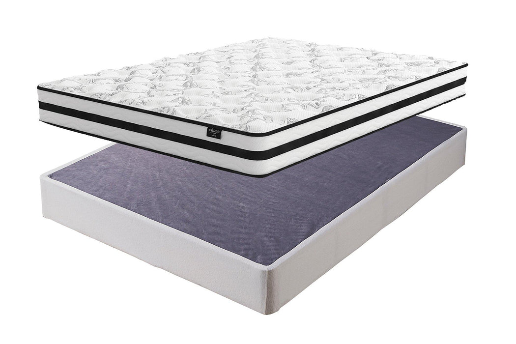 8 Inch Chime Innerspring Mattress Set - AJ's Home Furniture (Macon, GA)