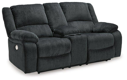 Draycoll Power Reclining Loveseat with Console - AJ's Home Furniture (Macon, GA)