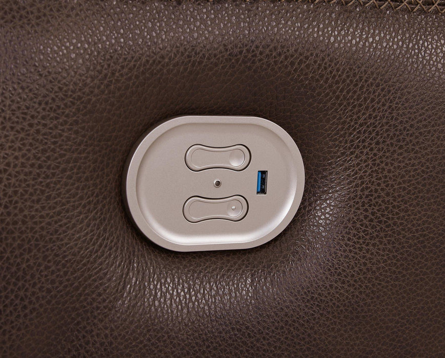 Alessandro Power Reclining Loveseat with Console - AJ's Home Furniture (Macon, GA)