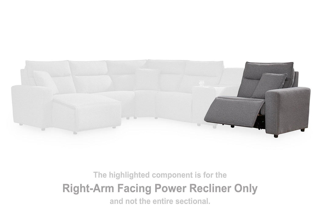 Modmax II Power Reclining Sectional with Audio Consoles - AJ's Home Furniture (Macon, GA)