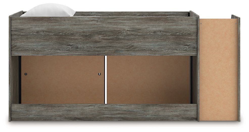 Frandern Loft Bed with Bookcase and Drawer Storage - AJ's Home Furniture (Macon, GA)