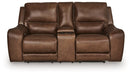DeepWakes Power Reclining Loveseat with Console - AJ's Home Furniture (Macon, GA)