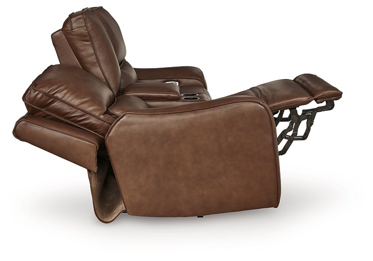 DeepWakes Power Reclining Loveseat with Console - AJ's Home Furniture (Macon, GA)
